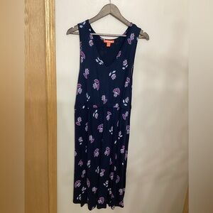 Joe Fresh Navy Dress with Floral Design
